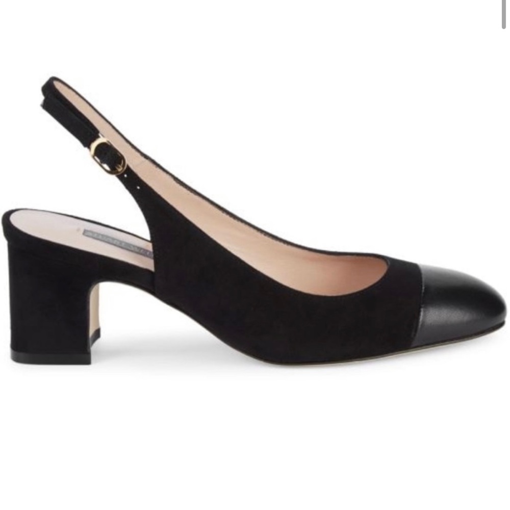 STUART WEITZMAN Loraina Leather Slingback
Pumps Black size 10.5